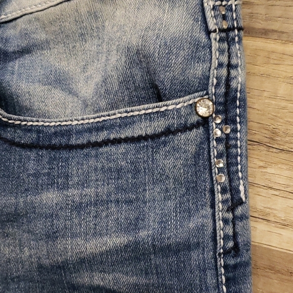 LADIES BODY CENTRAL EMBELLISHED JEANS SIZE 15 - Picture 6 of 16